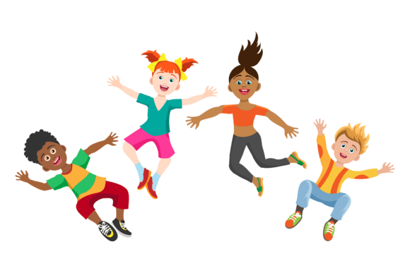 Download Happy Kids Jumping Together. Children Fr - Happy kids Collection