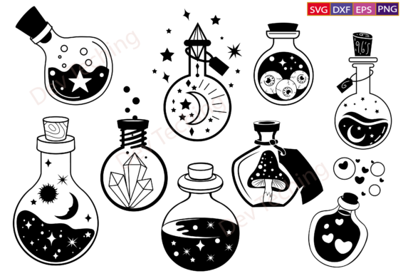 Download Witches Bottle SVG,Mystical Svg Bundle - Mystical svg bundle Collection
