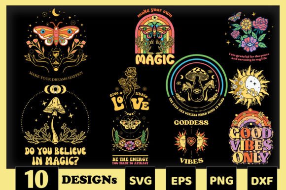 Download Boho Mystical SVG Bundle 10 Designs - Mystical svg bundle Collection